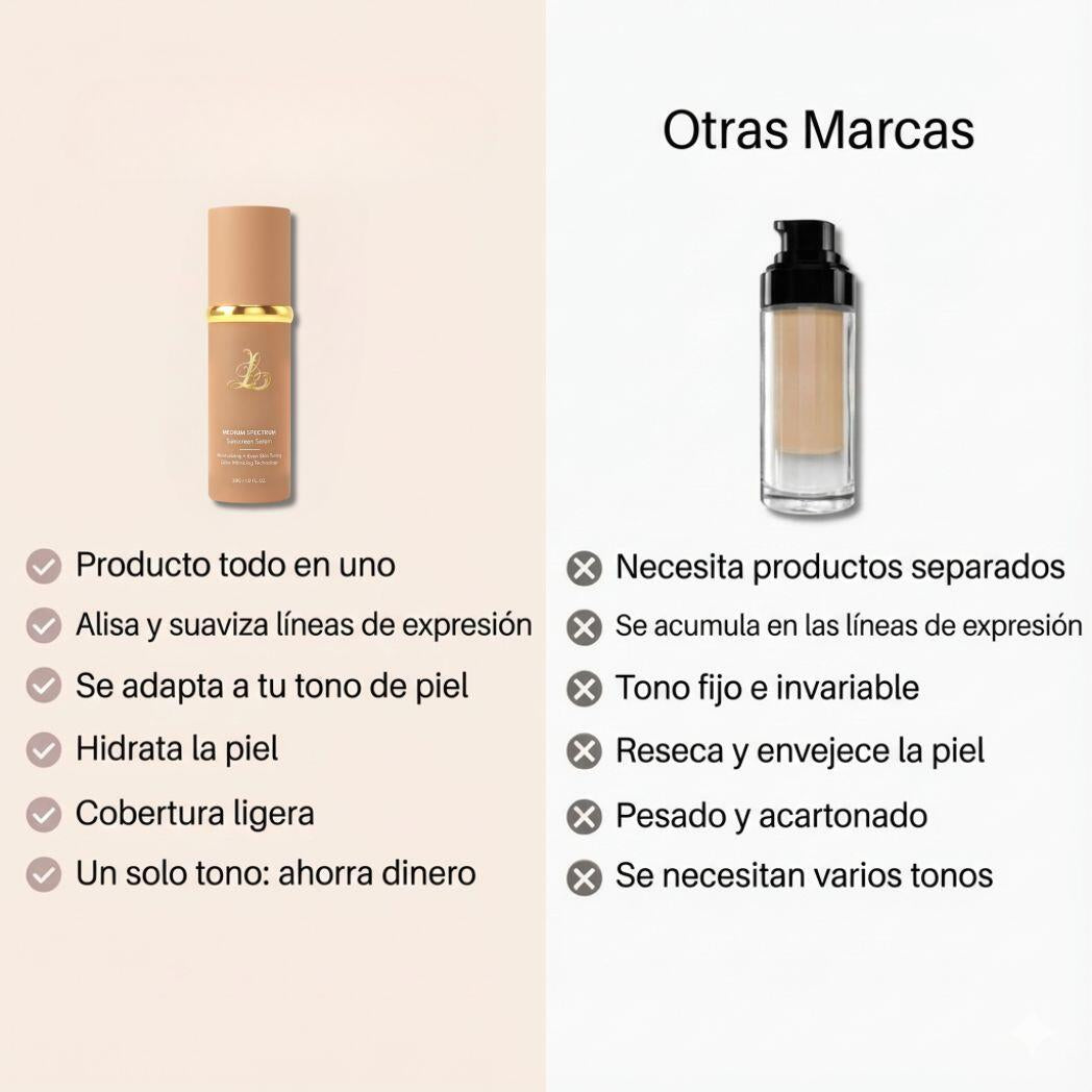 BASE DE MAQUILLAJE 5 EN 1 Tecnología Mimética de Color